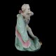 Pair of menu holders Meissen style green