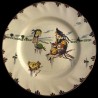 Dinner plate "Le Parisien" 19th century Creil Onions