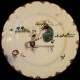 Dinner plate "Le Parisien" 19th century Creil