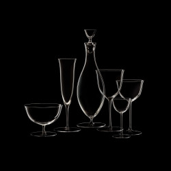 Verre à vin rouge à pied haut cristal collection Patrician Hoffmann