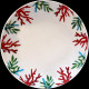 Assiette calotte porcelaine Corail