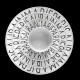Porcelain presentation plate Graphic