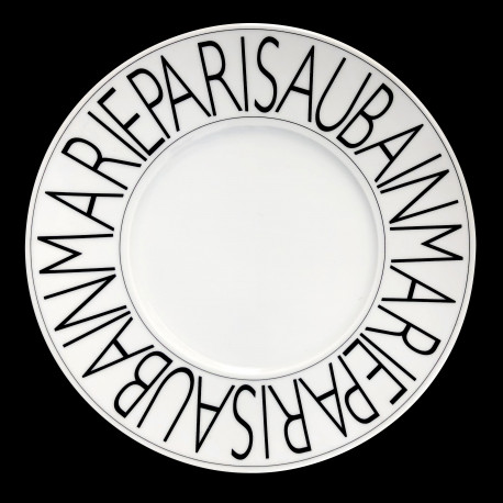 Assiette de table porcelaine Graphique