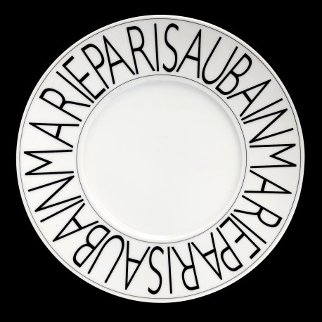 Porcelain presentation plate Graphic