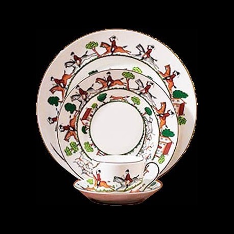 Chasse à courre de Coalport et Wedgwood 