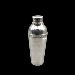 silver plated shaker with casino and Paris decord
