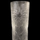 High vase engraved with flowers in Saint-Louis crystal