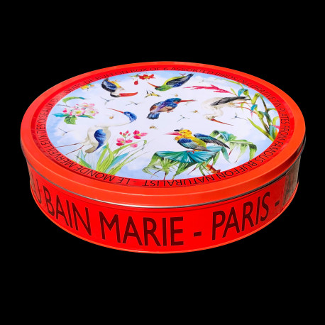 Tin box of 6 tin plates "The Birds" Buffon collection