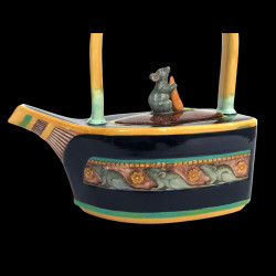 Minton Majolica Teapot "Cat & Mouse"