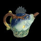 Minton Majolica Fish Teapot Limited Edition