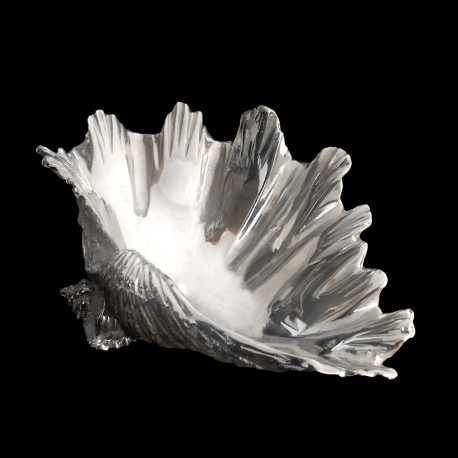 Silver plated Shell salt cellar
