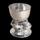 Bear Caviar Cup in silverplated