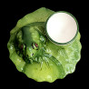 Coquetier faïence grenouille