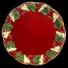 Majolica red dinner plate "George Sand"
