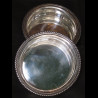 Pair silver coaster XIHth replated