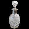oval carage cut crystal and sterlin XIXth