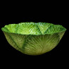 Majolica green cabbage salad bowl