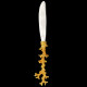 Fork gilded coral handle