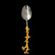 Fork gilded coral handle