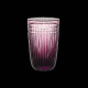 Platinum Cut Amethyst Crystal Highball Tumbler