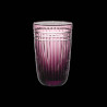 Platinum Cut Amethyst Crystal Highball Tumbler Ermione