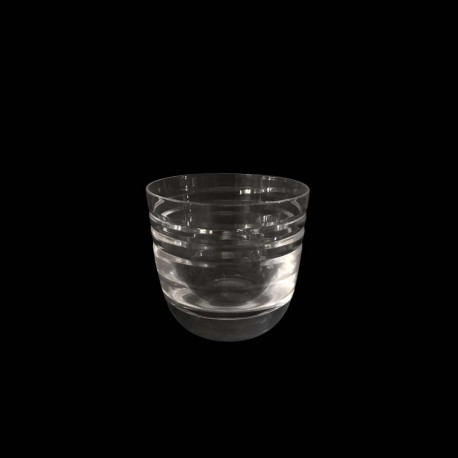 Beveled Crystal Tumbler Glass