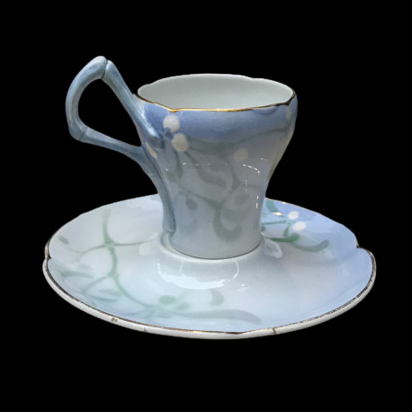 Tasse et sous-tasse "Gui" Edmond Lachenal