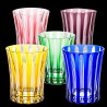 Fantasio Old-fashioned cut coloured crystal glass