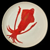 Majolica Squid large round dish