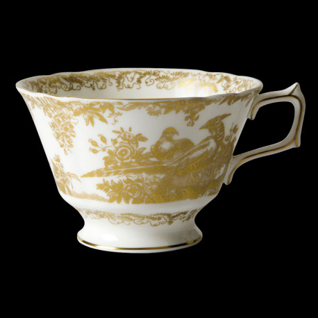 Tasse à déjeuner Royal Crown Derby Aves Gold