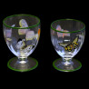 Butterflies red wine Crystal glass