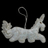 Embroidered Moonstone Unicorn