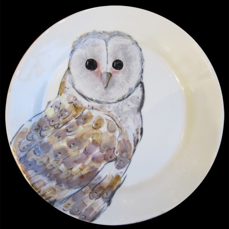 Assiette dessert Hibou