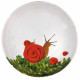 Majolica Snail large round dish