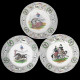 12 Horses dinner plates by Creil & Montereau 19th century