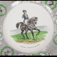 12 Assiettes chevaux Creil et Montereau XIXe siècle