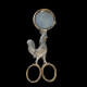 Rooster-shaped egg scissors