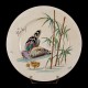 Couple Canards & Bambou assiette D 25,5 cm