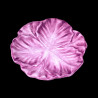 Majolica red cabbage small bread plate