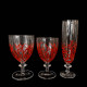 Red coral bush champagne flute