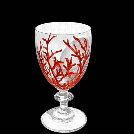 Verre à vin corail buisson