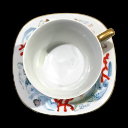Tasse à café avec sous-tasse en porcelaine Dali N° 520