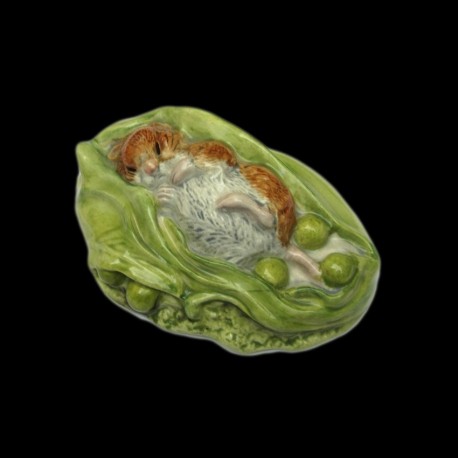 Beatrix Potter Hamster et petits pois "Timmy Willie Sleeping" 3,5 cm