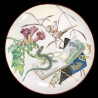 Japonisme Décorative Dish, Creil Montereau B&Cie, 1876-1884