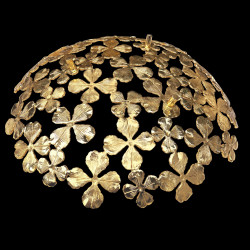 Large golden shamrocks bowl