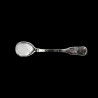 Salt cellar spoon in hammered sterling silver