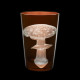 Verre tumbler en cristal Mushrooms