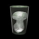 Crystal Tumbler Glass Mushrooms