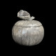 Ice bucket Pumpkin silver plated metal by Mauro Manetti Circa 1970