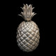 Seau à glaçon Ananas par Mauro Manetti en métal argenté